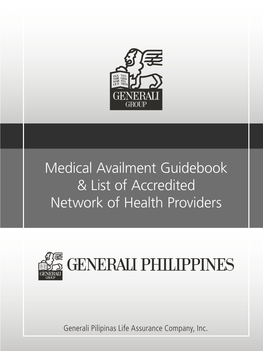 Medical Availment Guidebook & List of Accredited Network of Health Providers