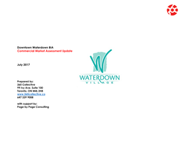 Waterdown BIA Commercial Market Analysis