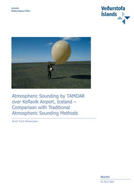 Atmospheric Sounding by TAMDAR Over Keflavík Airport, Iceland – Comparison with Traditional Atmospheric Sounding Methods