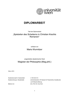 Diplomarbeit