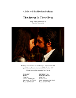 The Secret in Their Eyes