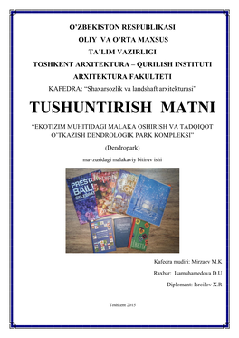 Tushuntirish Matni