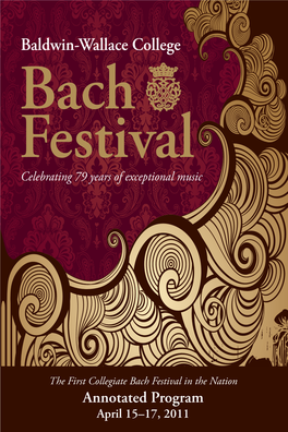 79Th Baldwin-Wallace College Bach Festival