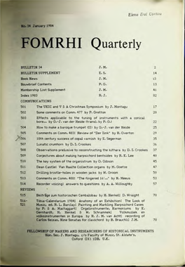 FOMRHI Quarterly