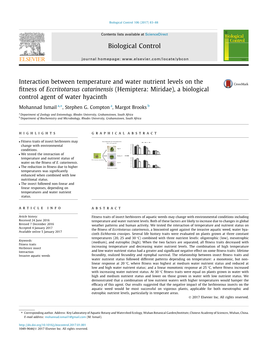 Biological Control 106 (2017) 83–88