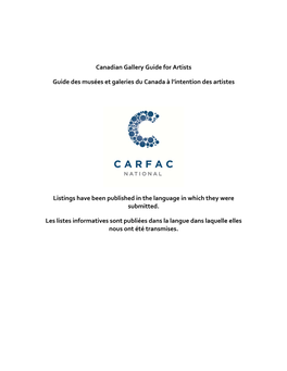 CARFAC-Gallery-Surveys.Pdf