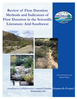 Review of Flow Duration Methods and Indicators of Flow Duration in the Scientific Literature: Arid Southwest