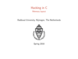 Hacking in C Memory Layout