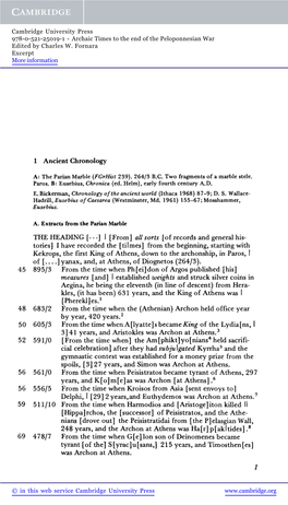 Archaic Times to the End of the Peloponnesian War Edited by Charles W