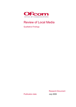 Review of Local Media