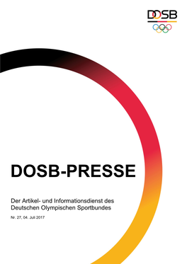 Und Informationsdienst Des Deutschen Olympischen Sportbundes