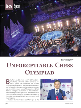Unforgettable Chess Olympiad 50