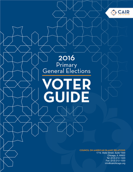 Primary General Elections VOTER GUIDE