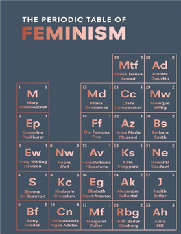The Periodic Table of Feminism Explores the Journey of Feminism Featuring Over 100 Inspiring and Engaging International Figures Who Have Helped to Shape It