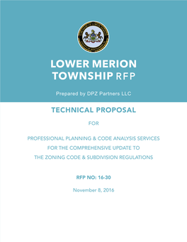 Lower Merion Township Rfp