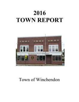 2016 Town Report