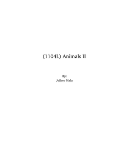 (1104L) Animals II