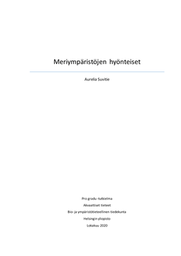 Meriympäristöjen Hyönteiset