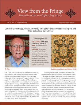 View from the Fringe Newsletter of the New England Rug Society