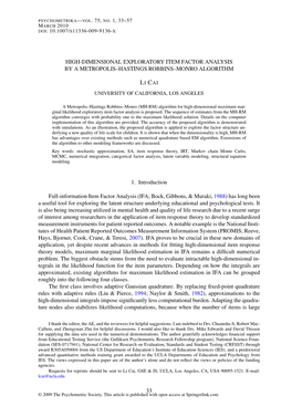 High-Dimensional Exploratory Item Factor Analysis by a Metropolis–Hastings Robbins–Monro Algorithm