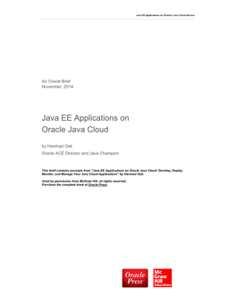 Java EE Applications on Oracle Java Cloud by Harshad Oak Oracle ACE Director and Java Champion