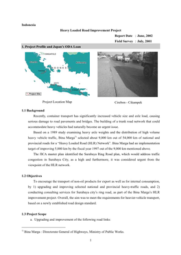 1 Indonesia Heavy Loaded Road Improvement Project Report