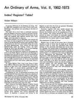 195 to This, All Reference Numbers for Entries Such As the Classification Was a Most Useful Check for Mistakes