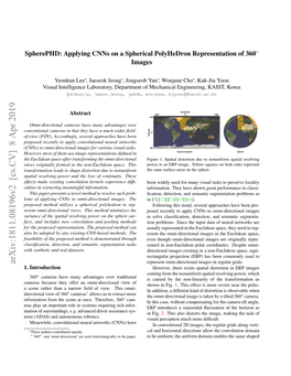 Spherephd: Applying Cnns on a Spherical Polyhedron Representation of 360◦ Images