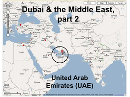 Dubai & the Middle East, Part 2