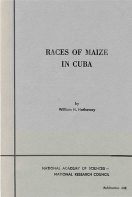 Races of Maize in Cuba