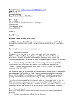 Mark Pascoe Review Officer Local Government Boundary Commission for England Layden House 76-86 Turnmill Street London EC1 5LG