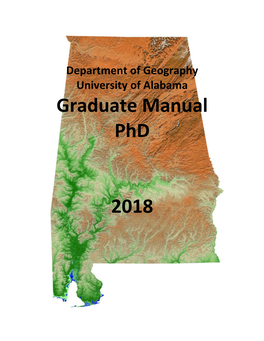 DEPARTMENT of GEOGRAPHY–Graduate Manual Phd 2018