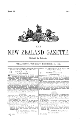 New Zealand Gazette