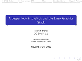 A Deeper Look Into Gpus and the Linux Graphics Stack