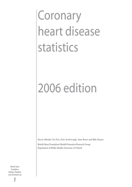 Coronary Heart Disease Statistics 2006 Edition