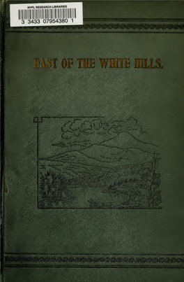 East of the White Hills