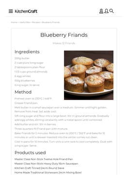 Blueberry Friands