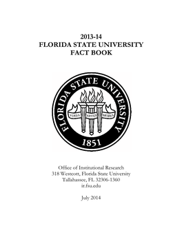 2013-14 Florida State University Fact Book