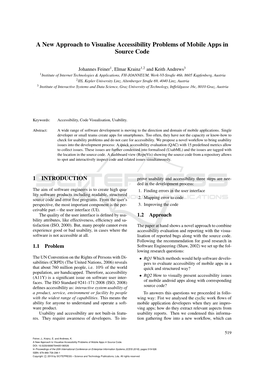 A New Approach to Visualise Accessibility Problems of Mobile Apps in Source Code