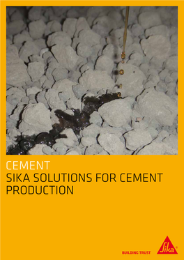 Sika Solutions for Cement Production Brochure