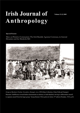 Irish Journal of Anthropology 1 Vol