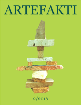 ARTEFAKTI 2/2018 1 University of Belgrade Faculty of Philosophy Department of Archaeology