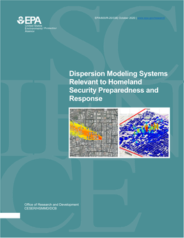 Dispersion Modeling Systems Relevant to Homeland Security Preparedness and Response