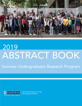 2019 Summer Undergraduate Research Program