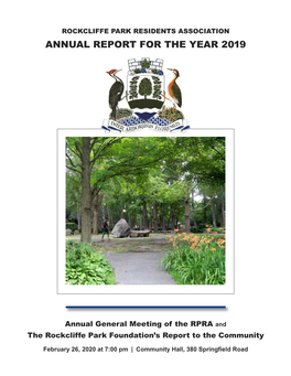 Annual Report for the Year 2019