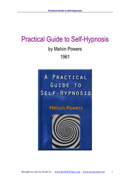 Practical Guide to Self-Hypnosis