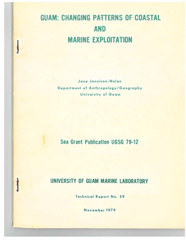 CHANGING Pafterns of COASTAL and MARINE EXPLOITATION