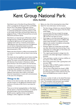 Kent Group National Park DEAL ISLAND