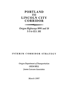 Portland Lincoln City Corridor