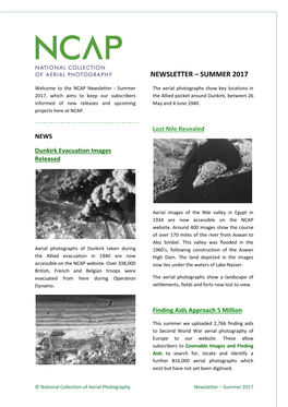 Newsletter – Summer 2017